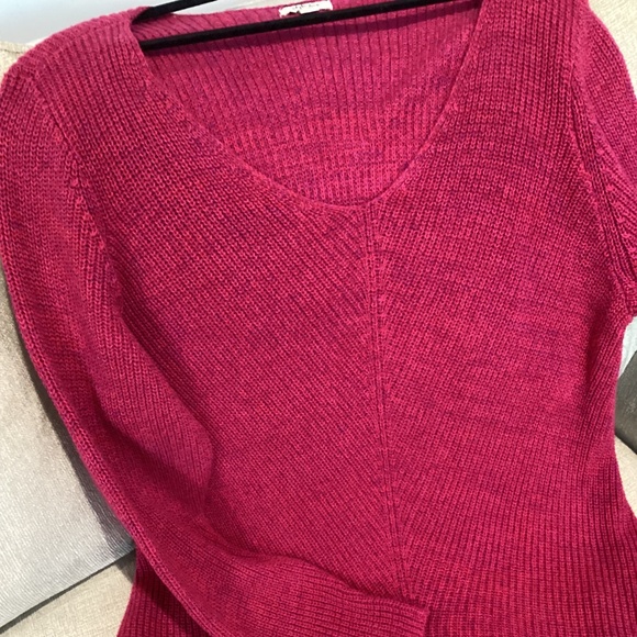 Style & Co 3x  Sweater Hot pink and purple weaved colors NWOT - Picture 1 of 6